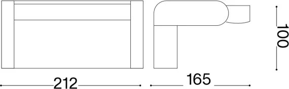 Ideal Lux -LED Vonk. nást. svietidlo so s. SWIPE LED/21W/230V CRI 90 IP54 hnedá