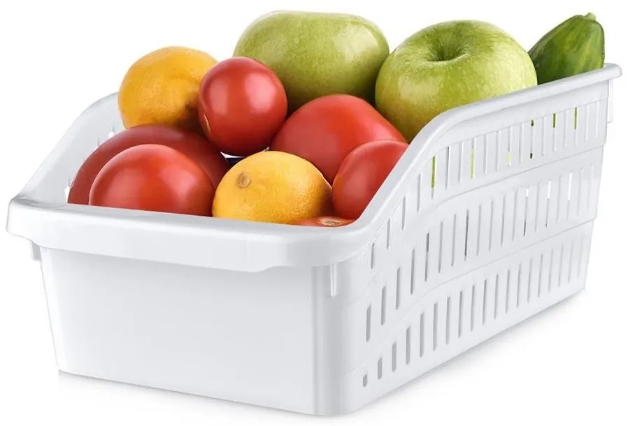 Orion Organizér, košík do chladničky aj police – ADEL, biely, 30 x 20 x 13 cm