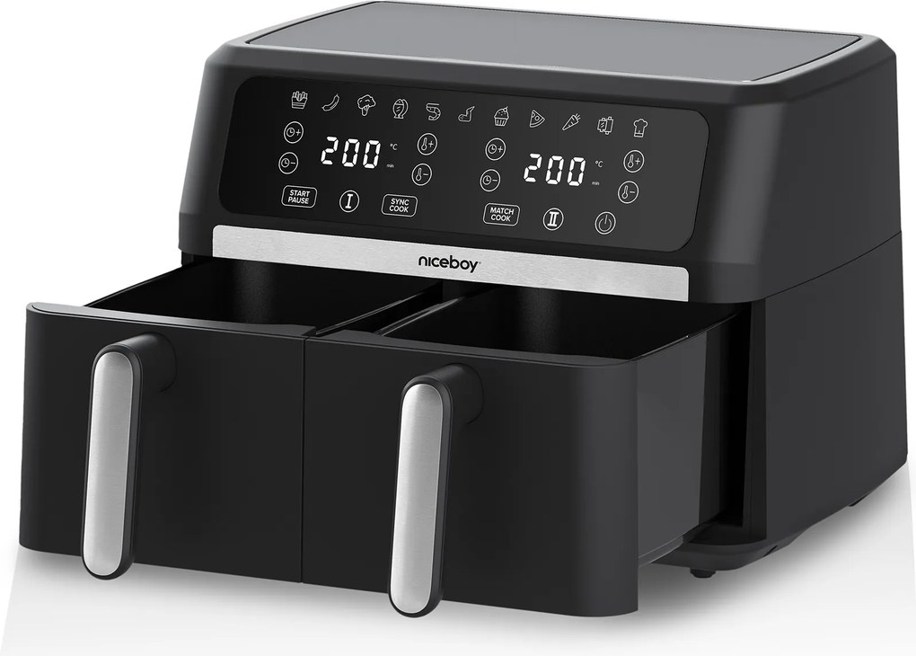 Teplovzdušná fritéza Niceboy ION AirFryer DUO