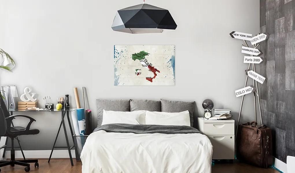 Artgeist Obraz na korku - Italy [Cork Map] Veľkosť: 60x40