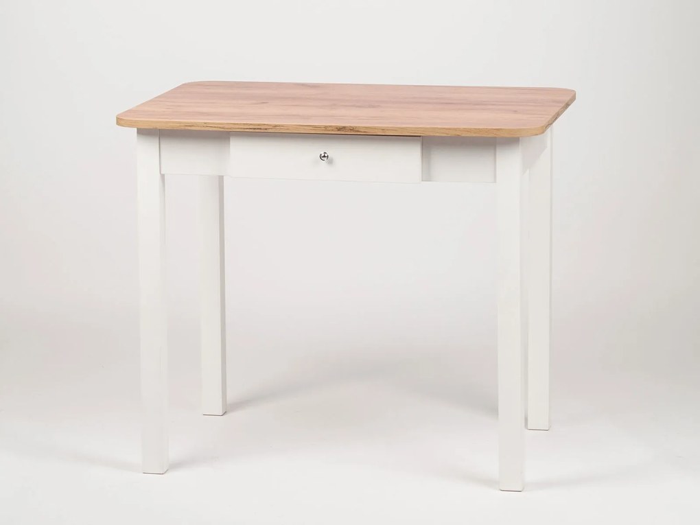 Stima Stôl PICCOLO so zásuvkou Vyberte odtieň ->: Dub Hľuzovka, Vybetre odtieň podnože ->: Čierna