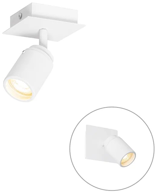 Moderné kúpeľňové bodové svetlo biele štvorcové IP44 - Ducha