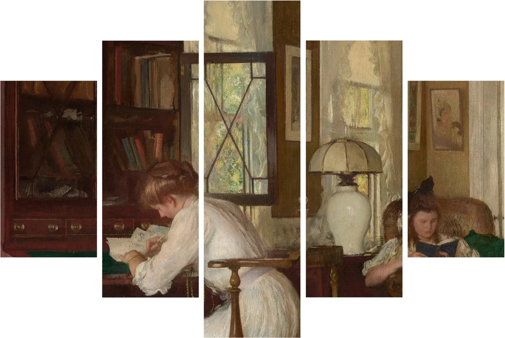 Obraz - Edmund Tarbell, Josephine and Mercie, reprodukcia (150x105 cm)