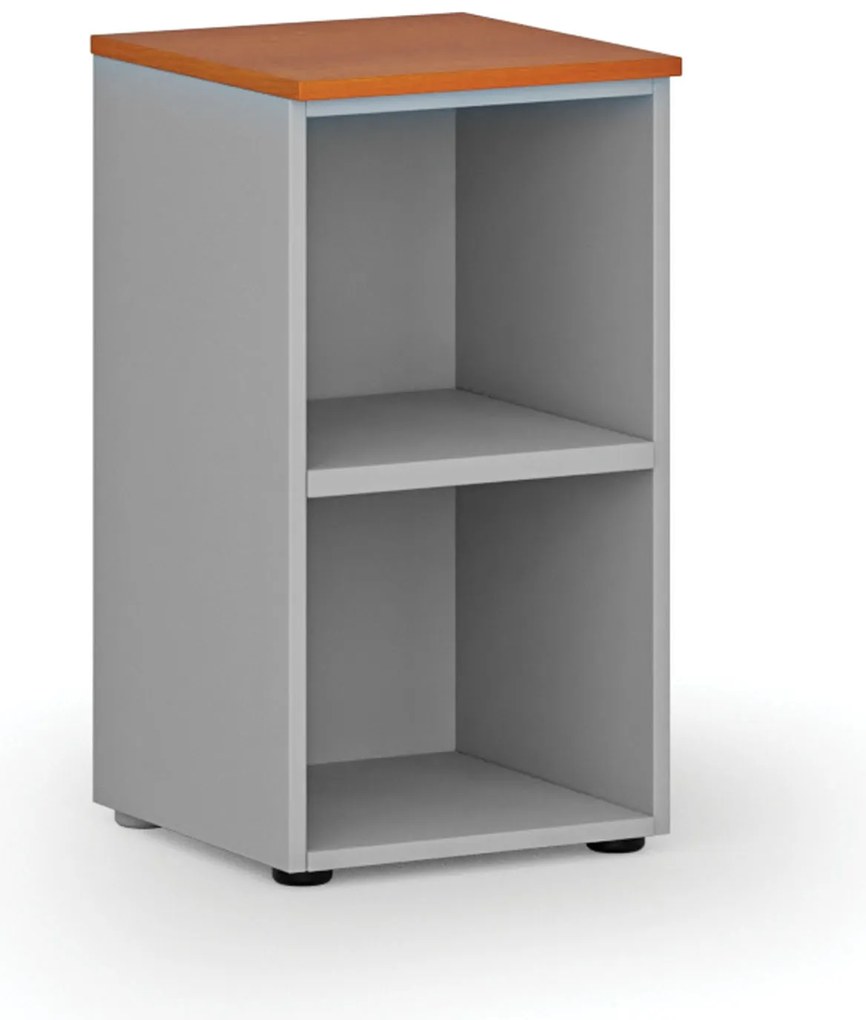 Kancelársky regál PRIMO GRAY, 400 x 420 x 740 mm, sivá/čerešňa