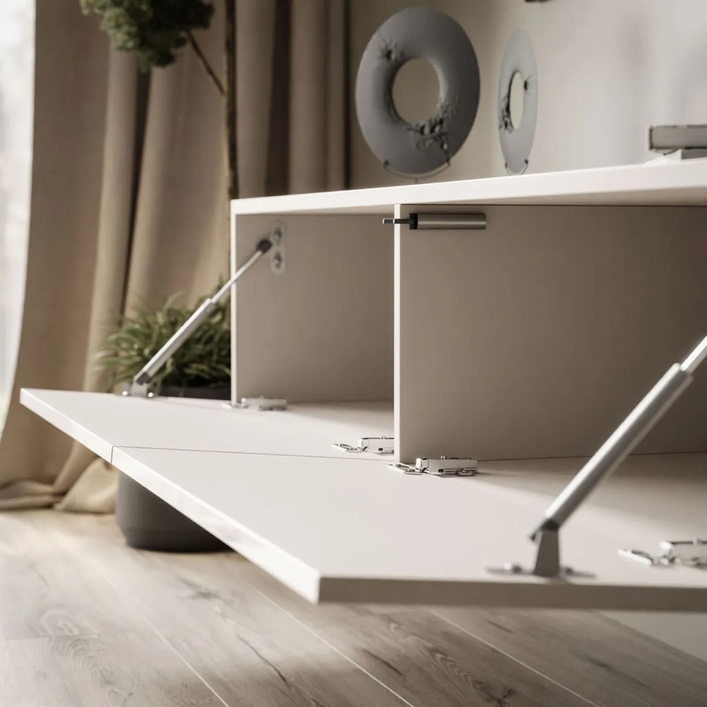 ZÁVESNÝ TV STOLÍK DAZIO KAŠMÍR LESKLÝ 125 cm