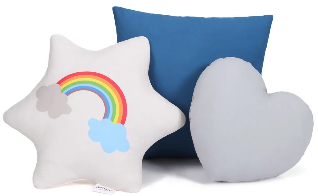 Detský stan teepee JULIUS, 120x120x160cm, šedá/modrá Jurhan