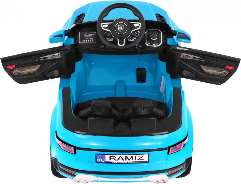 Ramiz Elektrické autíčko Rapid Racer pre deti - modré SUV + diaľkové ovládanie