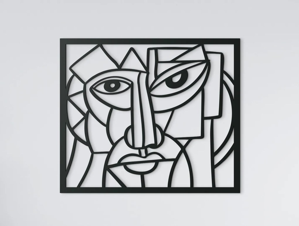 drevko Abstraktný obraz na stenu Starý pán Rozmer obrazu: 32 x 37 cm, Farba dekorácie: Čierna