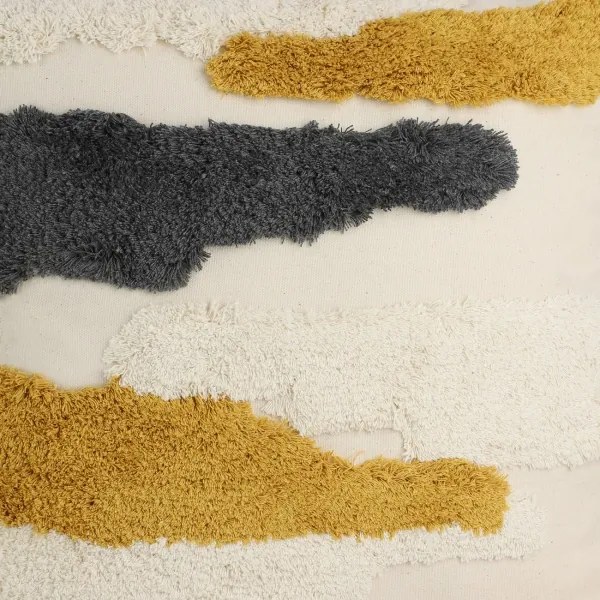 Eglo 420002 - Dekoračný vankúš CHEVERY 45x45 cm žltá/šedá