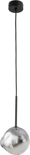Brilagi - Závesný luster na lanku VULCANO 1xG9/8W/230V pr. 15 cm čierna/dymová čierna