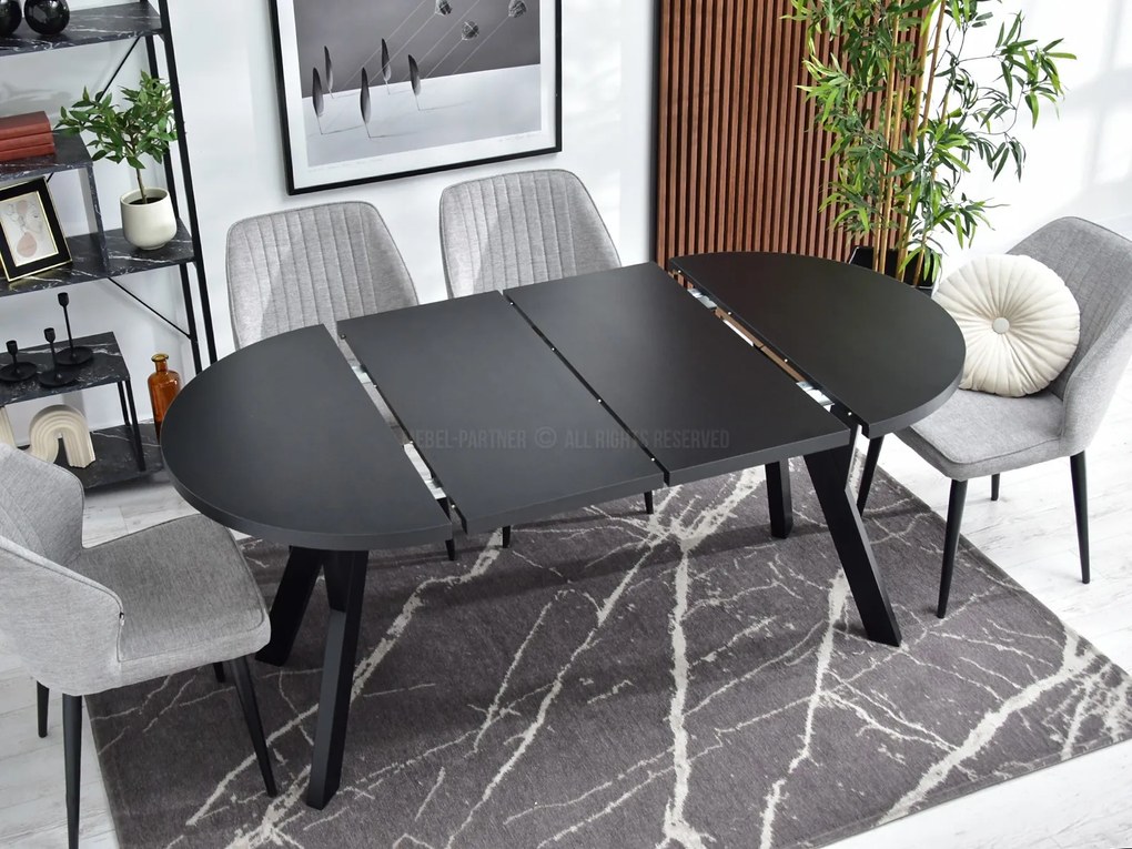 Jedálenský stôl Bulgaria (čierna). Akcia -20%. Vlastná spoľahlivá doprava až k Vám domov. 1137101