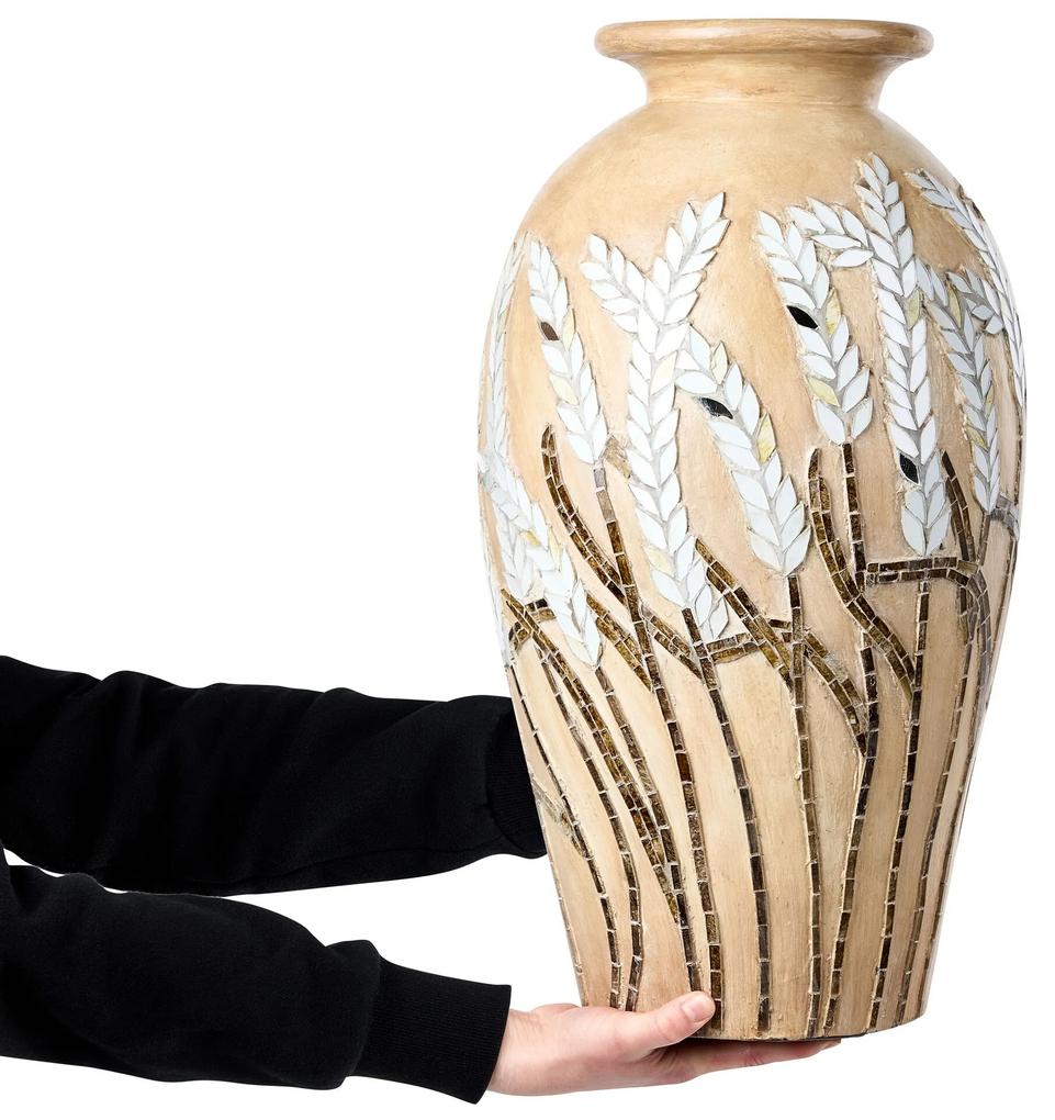 Terakota Dekoratívna váza 54 Béžová SINAMAR Beliani