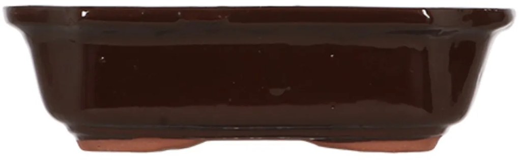 KERAMICKÝ KVETINÁČ NA BONSAJ TERI 5,5X20,5X15 CM HNEDÁ