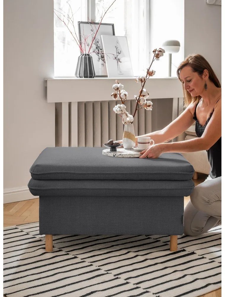 Tmavosivá podnožka Simon – Miuform