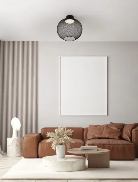 LED čierne moderné stropné svietidlo Kinetic 40