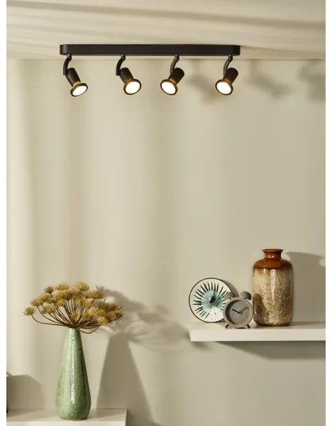 Lucide 11903/20/30 - LED bodové svietidlo JASTER-LED 4xGU10/5W/230V čierne