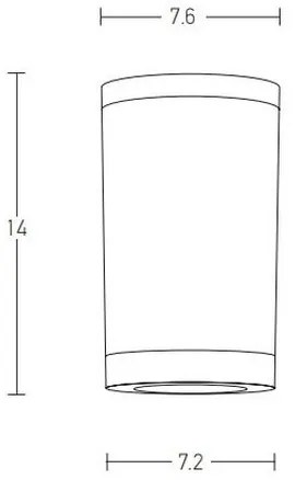 Zambelis E308 - Vonkajšie bodové svietidlo 1xGU10/7W/230V IP54 biela