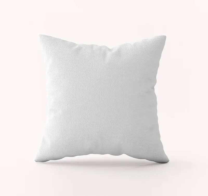 Bavlnená obliečka na vankúš - biela Rozmer: 50 x 50 cm, Zapínanie: Gombíky