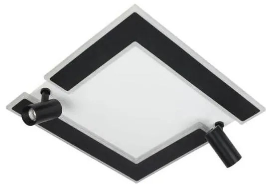 LED Stmievateľné stropné svietidlo LED/80W/230V 3000-6500K čierna +diaľkové ovládanie