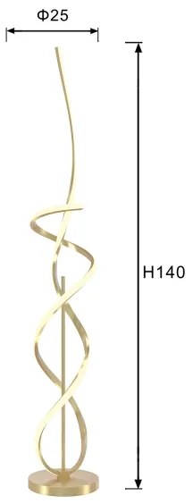 ONLI - LED Stojacia lampa KIRA LED/31W/230V 4000K zlatá