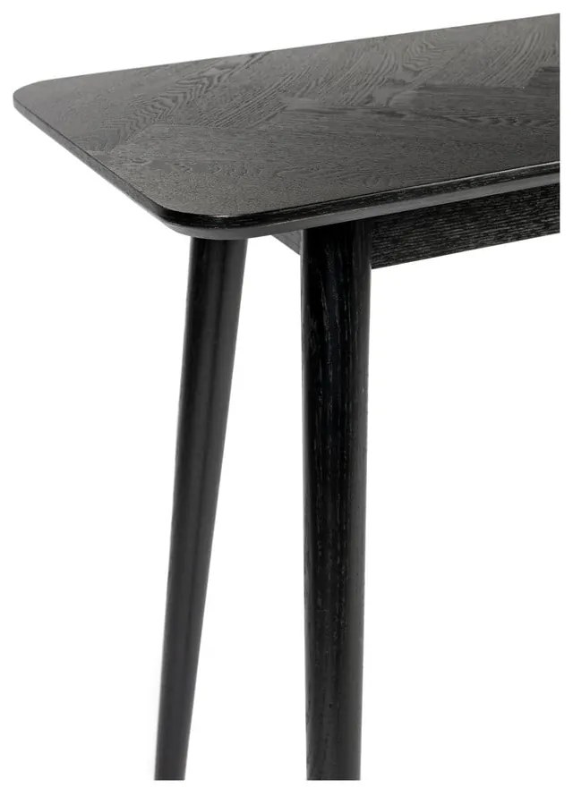 Čierny konzolový stolík 40x120 cm Fabio – White Label