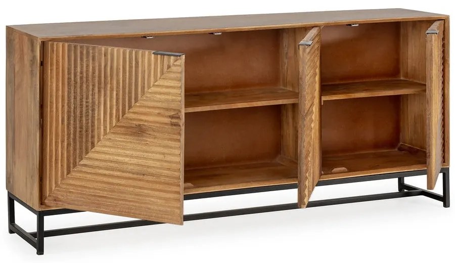 Komoda z mangového dreva v prírodnej farbe 170x79x40 cm Nereida – MOME