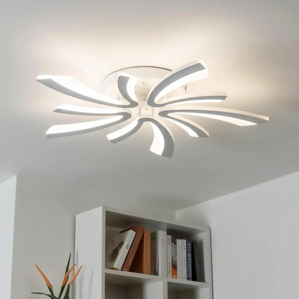 Brilagi - LED Stmievateľný prisadený luster TWIST LED/55W/230V 3000-6500K biela + DO