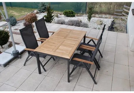 Doppler CONCEPT teak - záhradné polohovacie kreslo