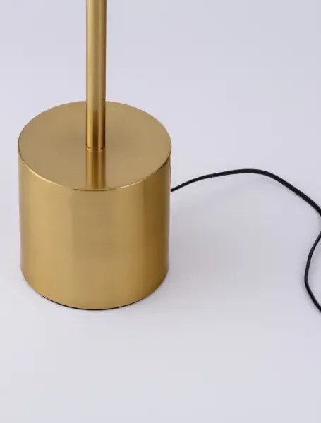 LED zlato-čierna stojaca lampa Vetro