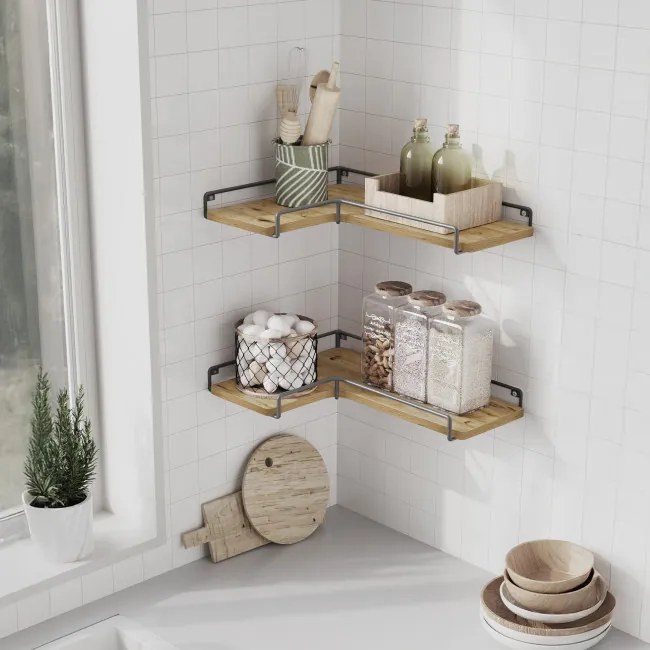 Sada dvoch rohových políc LLS831B88