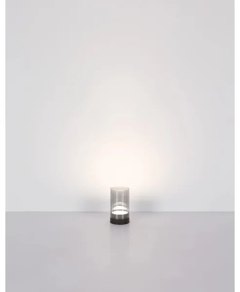 Globo 21012S -LED Von. stolná lampa PIXY LED/2W/3,7V 2700/4000/6500K IP44 šedá