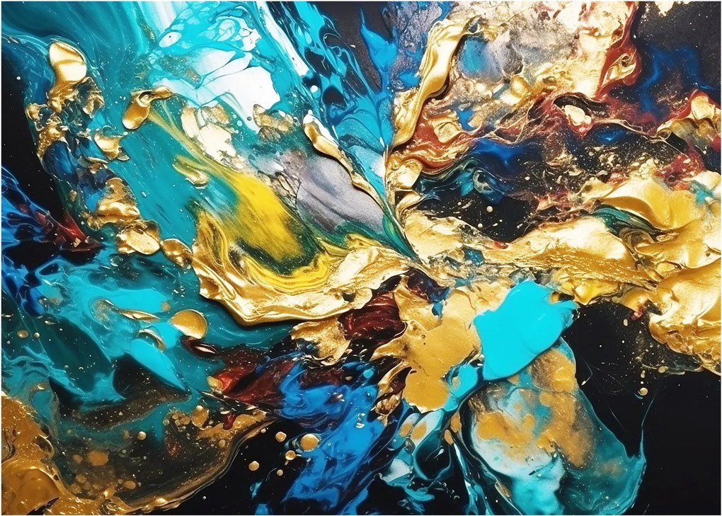 Sklenený obraz - Textúrovaná olejomaľba (70x50 cm)