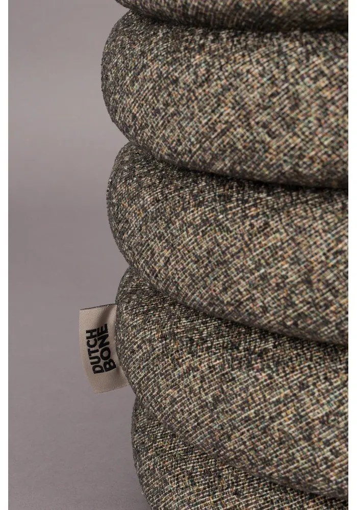 Hnedý taburet z textílie buklé Fern – Dutchbone