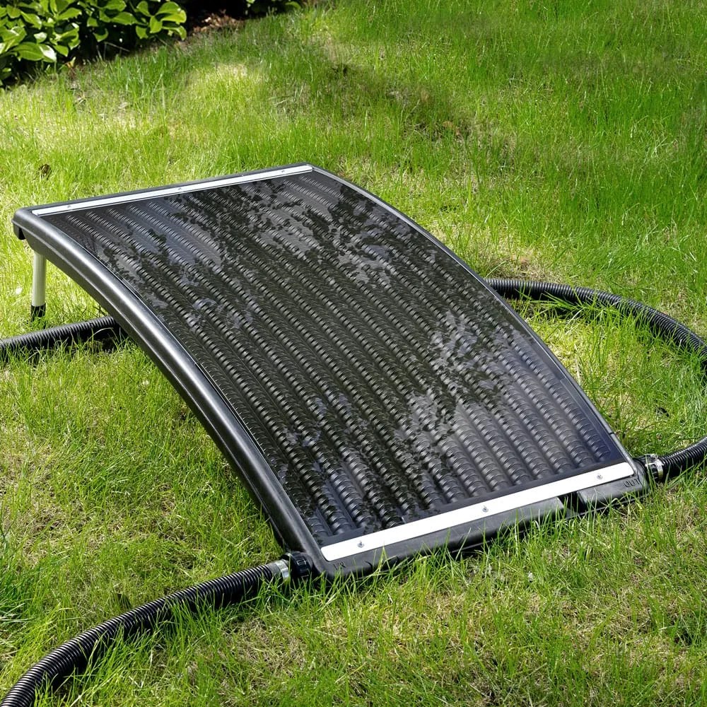 InternetovaZahrada Solárny panel na ohrev vody 112x55x14 cm - antracit