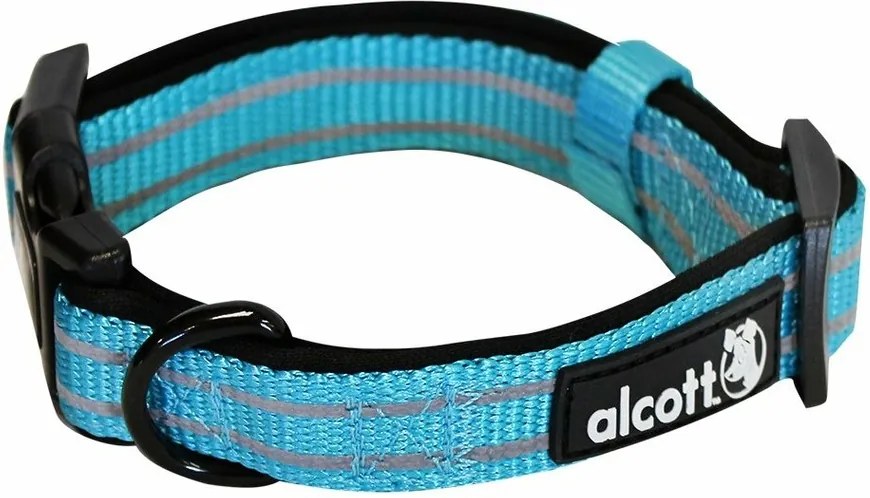 Alcott reflexní obojek pro psy, Adventure, modrý, velikost M