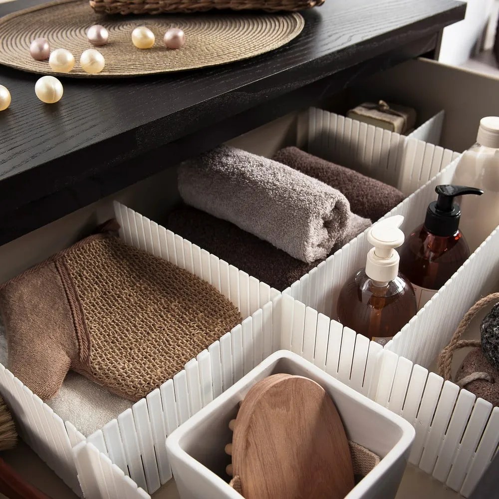 Súprava 6 bielych oddeľovačov do zásuvky Compactor Drawer Dividers