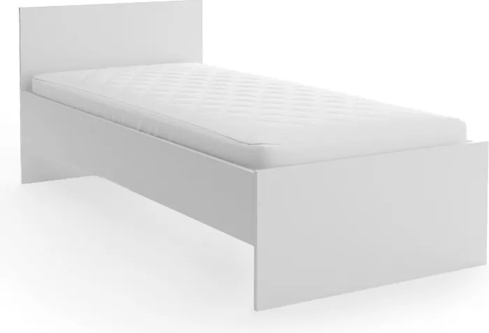 Posteľ ELISA 90 x 200 cm, biela Rošt: S lamelovým roštom, Matrac: Matrac SOMMERA 18 cm