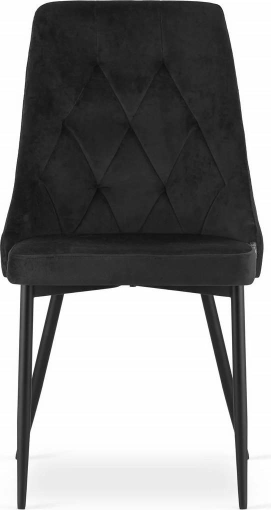 AKCIA Čierna zamatová jedálenská stolička IMOLA II. akosť