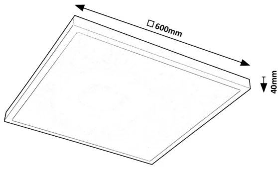 Rabalux 71078 - LED Prisadený panel DAMEK LED/40W/230V 4000K 60x60 cm