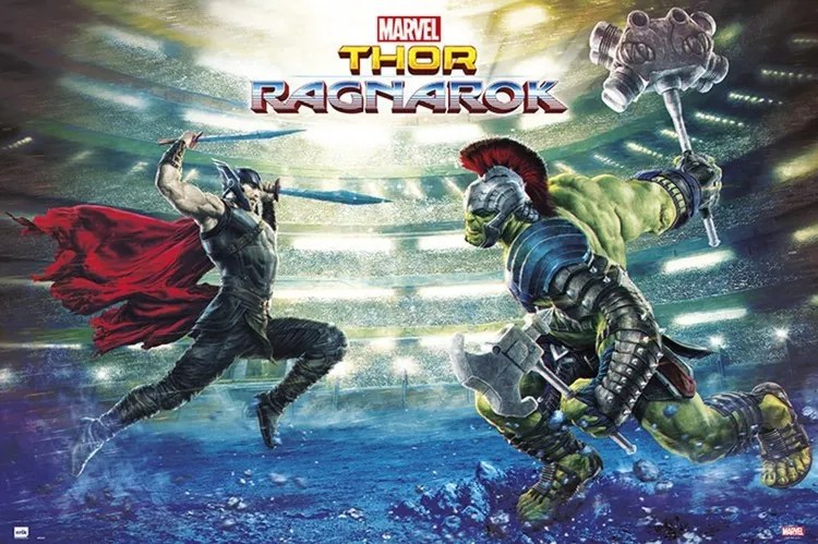 Plagát, Obraz - Thor Ragnarok - Battle, (91.5 x 61 cm)