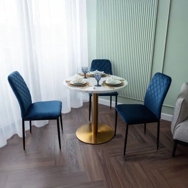 Jedálenská stolička MAVERIK zamatová, granátová