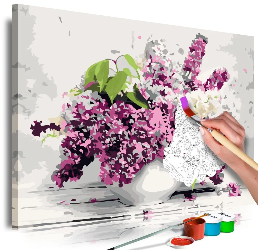 Maľovanie podľa čísiel - Vase and Flowers 60x40