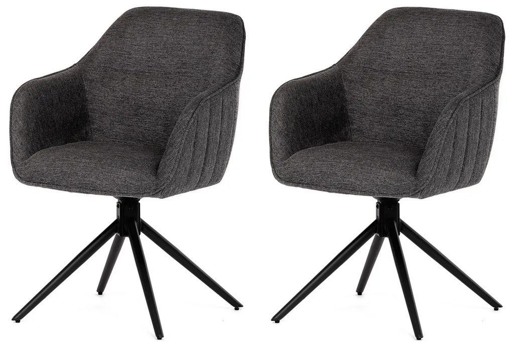 Sada jedálenských stoličiek s vratným mechanizmomHC-536 GREY2, 2 ks