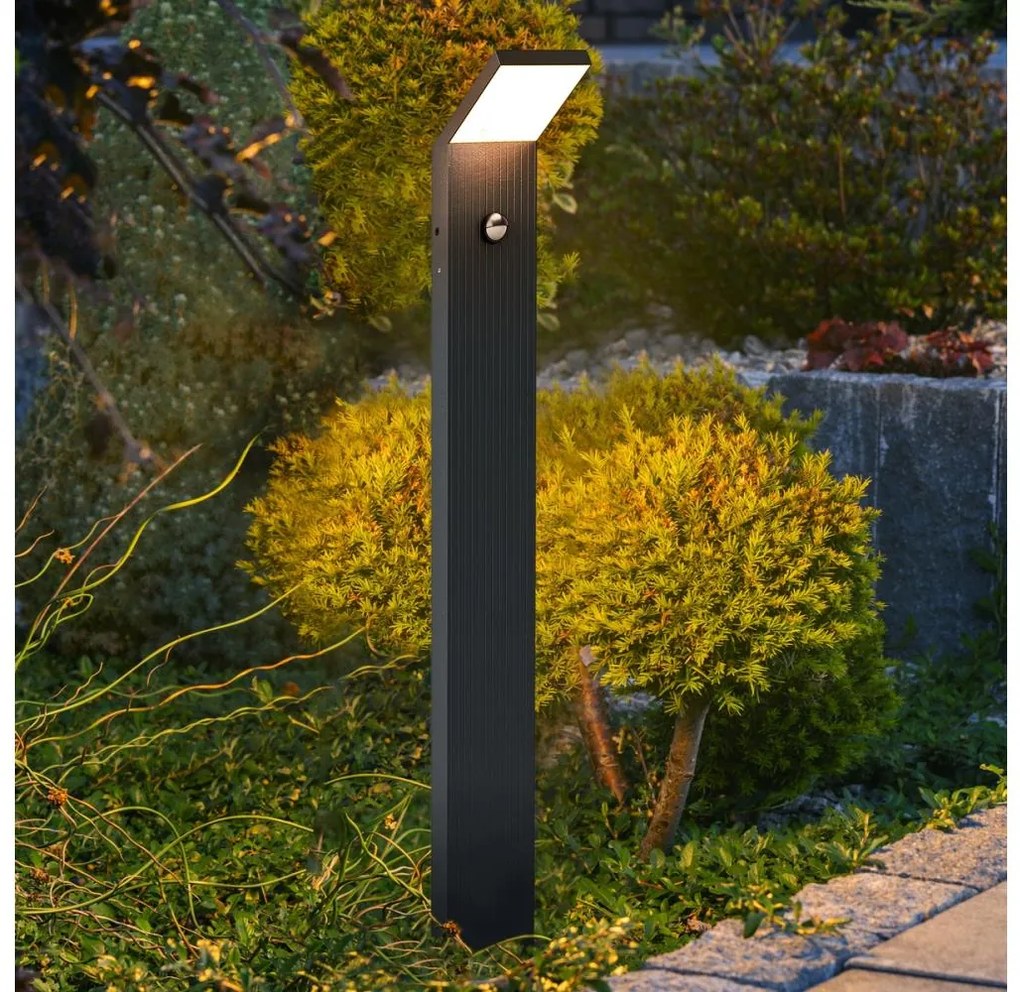 Brilagi - LED vonkajšie svietidlo so senzorom RIANO LED/8W/230V antracit BG2289