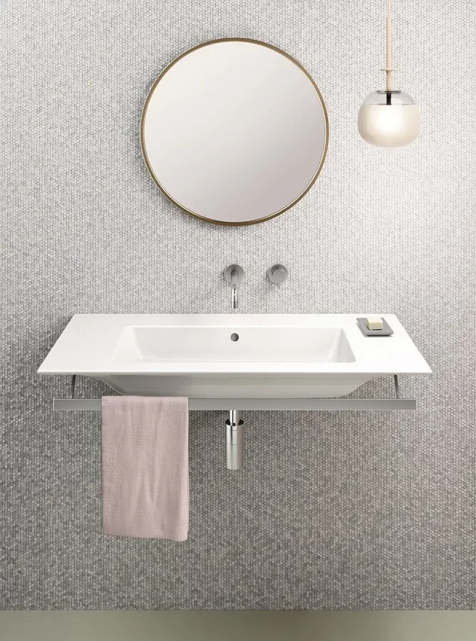 GSI GSI, PURA keramické dvojumývadlo Slim 122x46cm, biela ExtraGlaze, 8888111