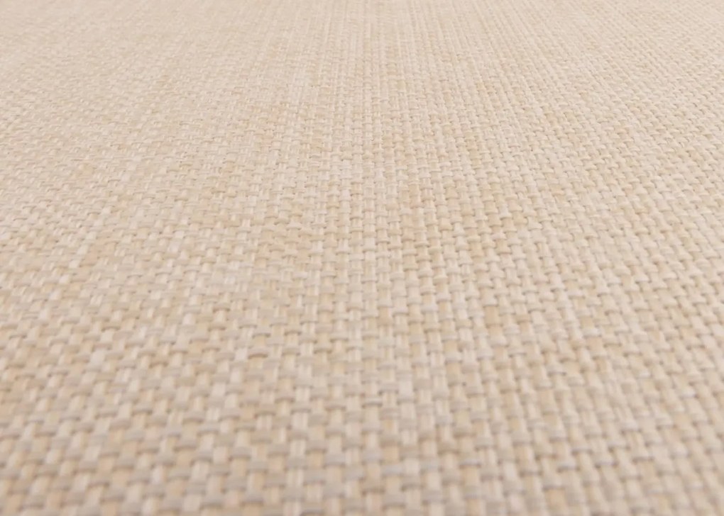 Záhradná lavička HWC-N47, 82x145x59 cm, akáciové drevo - krémovo-béžový vankúš