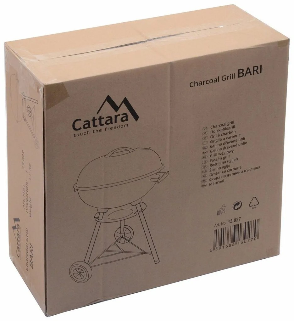 Gril na drevené uhlie kotlový Cattara BARI 46cm