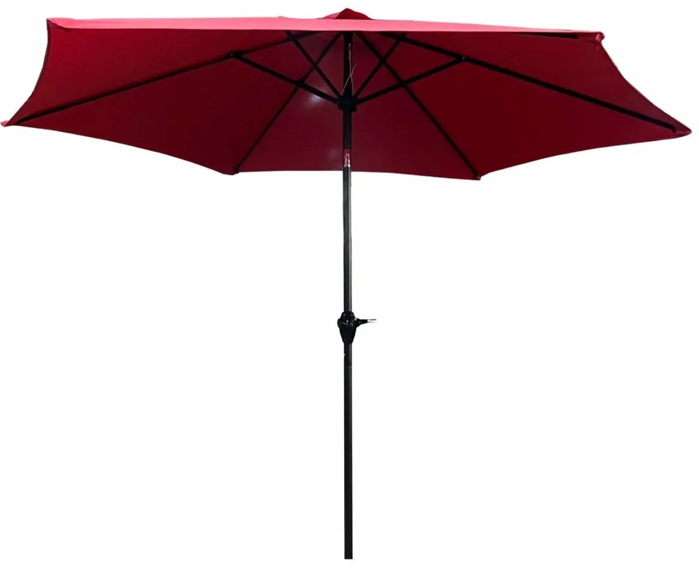 Záhradný slnečník ORIENT 270 cm červený