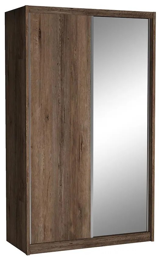 Skriňa Karol 143 so zrkadlom dub lefkas