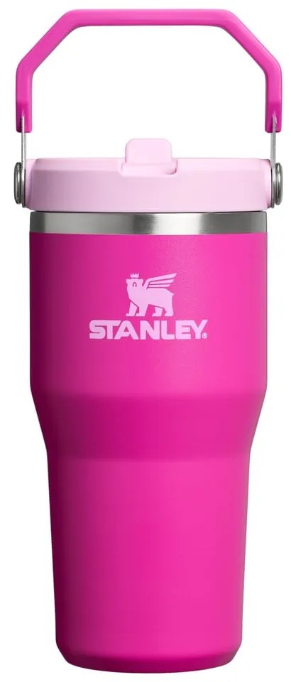 Ružová termoska z nehrdzavejúcej ocele 600 ml IceFlow™ Flip Straw 2.0 Tumbler Violet Blossom – Stanley